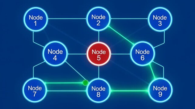 System architecture diagram animation