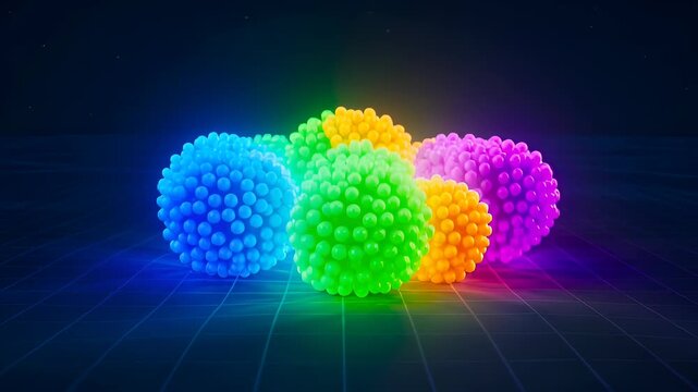 Multicolor neural cluster processing