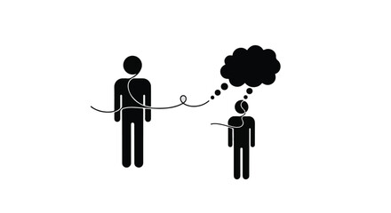 Person controlling another person's thoughts