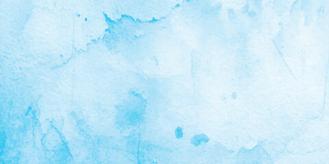 Obraz premium Light blue watercolor wash texture background with ethereal ink splatters and subtle paper grain aesthetic