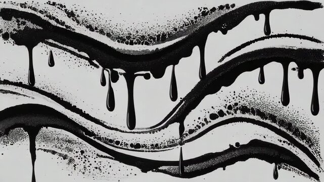 Ink Spreading Smoothly Outward in Fluid Motion 4K