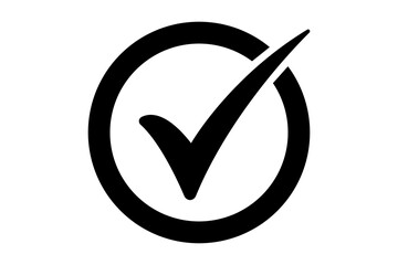 Check mark in circle vector illustration © Richardson