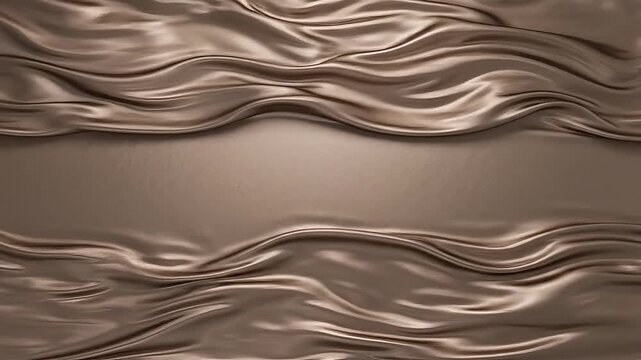 Animated brown wavy metallic background for product showcase with shim