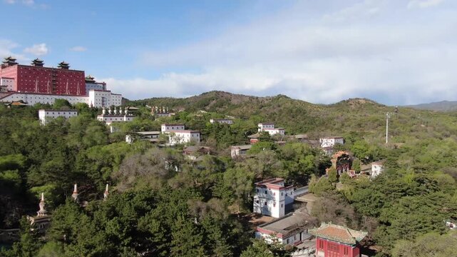 Putuo Zongxian Temple Chengde Aerial Mountain View