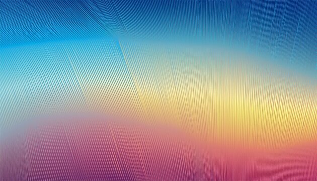 abstract gradient of blue pink yellow color refracted strips of glass effect trendy ribbed texture for modern futuristic technology backgrounds banners posters covers presentations vector