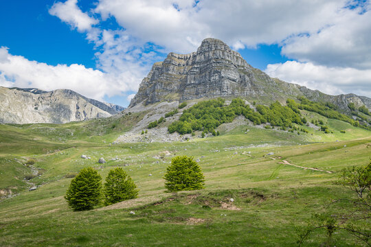 Rugged mountains in Sutjeska National Park.