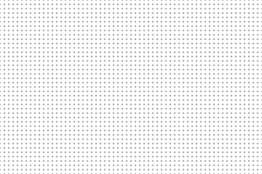 Minimal seamless plus sign grid pattern on white background for modern tech, print and web design