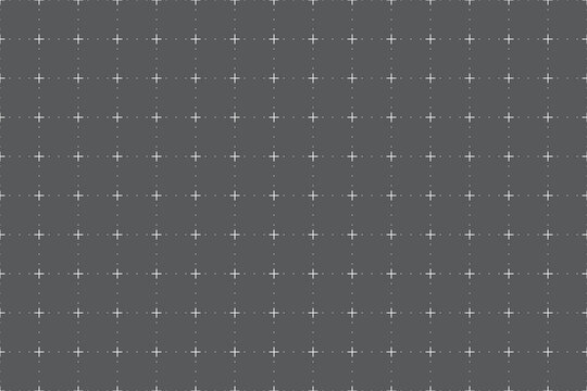 Dark gray dotted grid with plus cross marks pattern background for technical layout, UI mockups, blueprint style and modern design