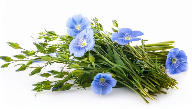 flax plant isolated