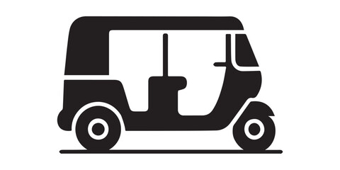 Scooter outline silhouette icon illustration
