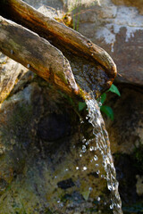 waterfall from a mountain spring in the Pyrenees