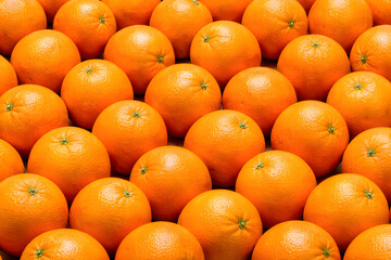 Vibrant Oranges Packed Tightly Close-Up Background