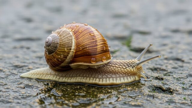 Snail close up