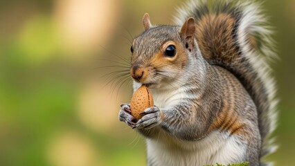 Obraz premium Squirrel eating