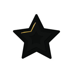 Fototapeta premium Star shape icon graphic element illustration