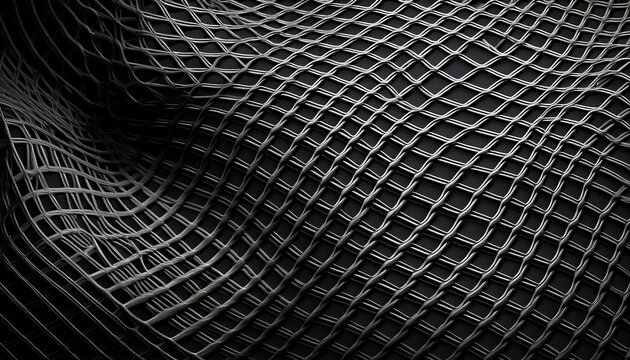 background with openwork black grid mesh