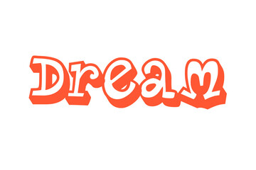 The Dream Fonts collection features orange themed patterns, playful handwriting, and decorative font designs isolated on a light background.
