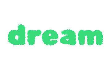 The Dream Fonts collection features green themed patterns, playful handwriting, and decorative font designs isolated on a light background.