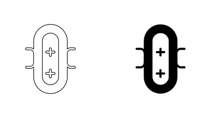Minimalist Remote Control Icon , Smart Home Device Button and Game Controller Interface, Linear and Solid Vector Illustration © Ihtesham