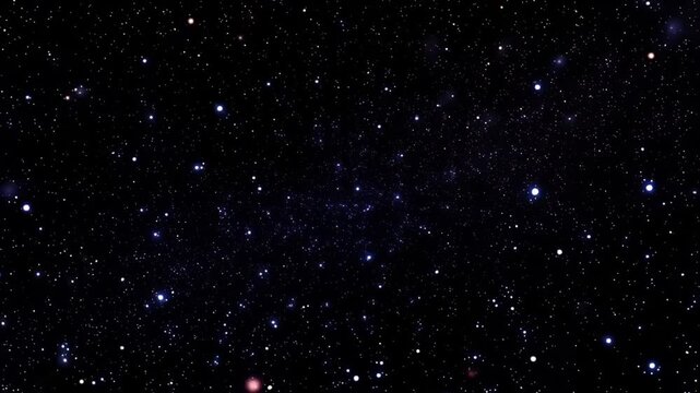 Night sky with stars and galaxies in deep space