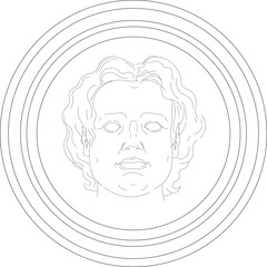 Vector technical drawings of classical architectural ornaments including ornate urns, decorative pediments, floral moldings, and cornice profiles. © Riki