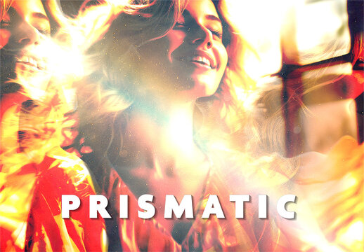 Prism Flare Effect Mockup
