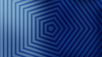 Blue abstract pattern with concentric pentagonal shapes. Suitable for backgrounds, wall art, geometric designs, digital prints, and modern decor projects.