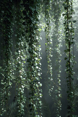 Enchanted Jungle Canopy: Ebrace the Mystique of Untaed Vines Draping Nature's athway