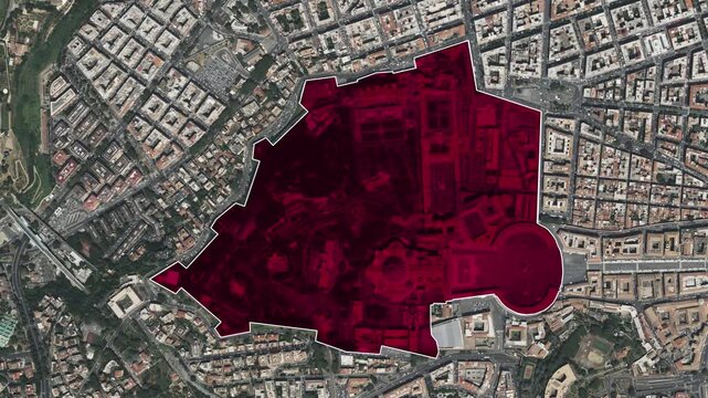Vatican City Map Animation