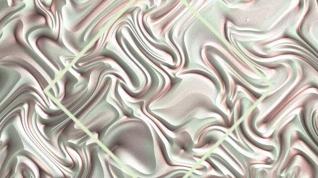 Abstract Swirls Loop With Diamond Shape Overlay Gentle Fluid Motion Subtle Pastel Colors