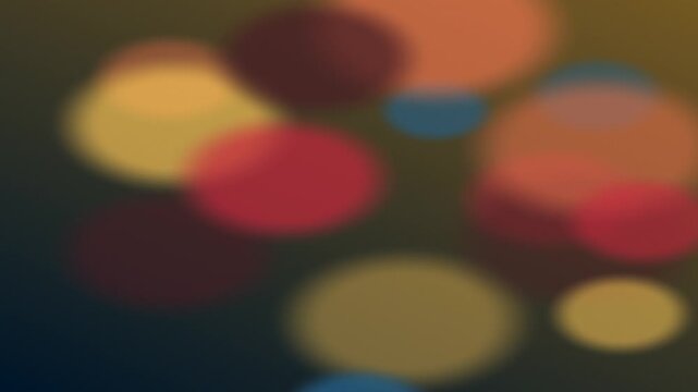 Bokeh Lights Red Orange Yellow Blue Soft Focus Abstract Background
