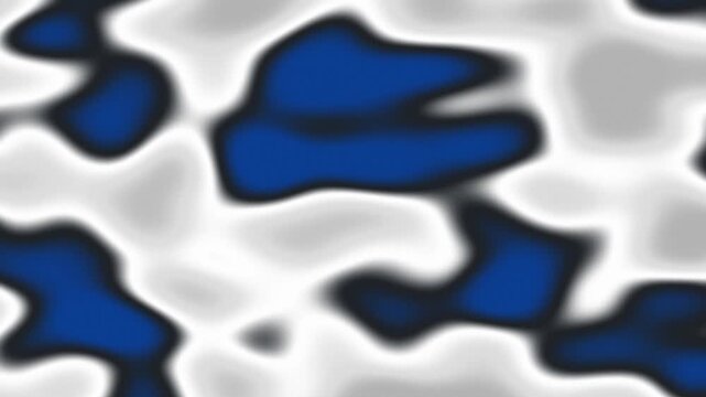 Blue White Gray Abstract Fluid Blobs Seamless Motion Loop Background