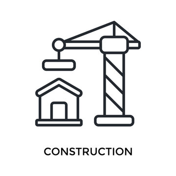 Construction Icon Outline Style. Vector Illustration For Graphic Design