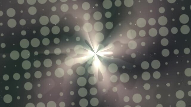 Bright Light Burst Through Dark Circles Background Footage Loop