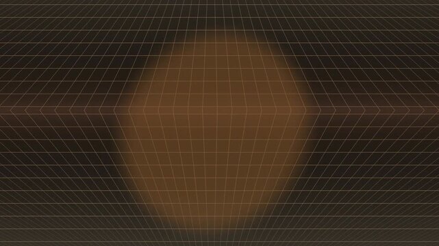 Brown Abstract Background with Glowing Particles and Horizontal Lines