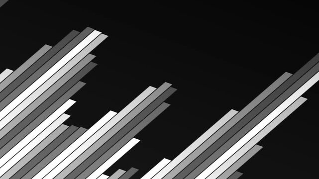 Abstract black and white digital line pattern
