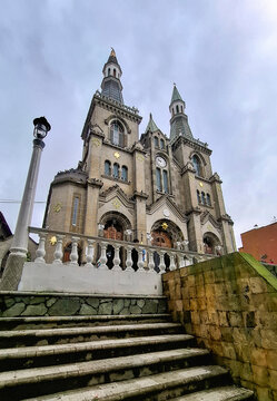 La Estrella, Antioquia - Colombia. January 12, 2026. Minor Basilica of Our Lady of Chiquinquira, a Catholic church.