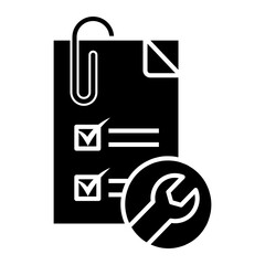 Obraz premium checklist Solid icon