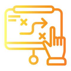 Fototapeta premium board Line Gradient Icon