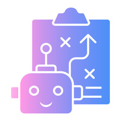 Obraz premium planning Gradient icon