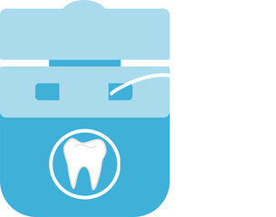 Fototapeta premium dental floss, medical and dentistry healthcare
