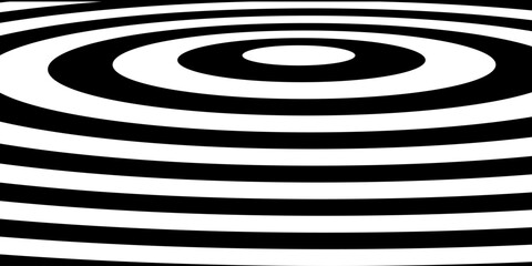 Abstract Black and White Optical Illusion Wave Pattern Background