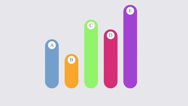 Data Visualization: A vibrant bar graph illustrates comparative data, with each bar representing a distinct category and its relative value.