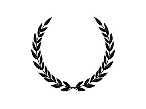 laurel, wreath, award, silhouette, victory, honor, success, achievement, champion, winner, prize, trophy, medal, excellence, prestige, glory, triumph, emblem, symbol, badge, crest, decorative, ceremon