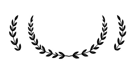 laurel, wreath, award, silhouette, victory, honor, success, achievement, champion, winner, prize, trophy, medal, excellence, prestige, glory, triumph, emblem, symbol, badge, crest, decorative, ceremon