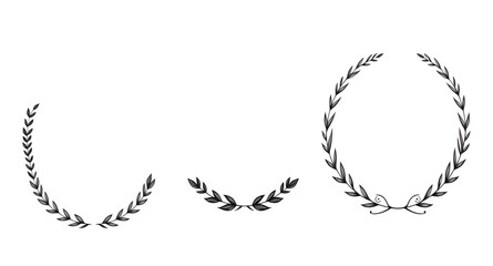 laurel, wreath, award, silhouette, victory, honor, achievement, success, champion, winner, prize, trophy, medal, excellence, prestige, glory, triumph, classic, ancient, greek, roman, emblem, symbol, b © mrpixel