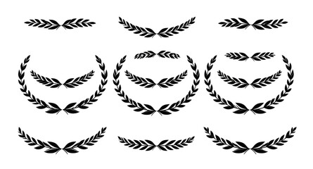 laurel, wreath, award, silhouette, victory, honor, achievement, success, champion, winner, prize, trophy, medal, excellence, prestige, glory, triumph, classic, ancient, greek, roman, emblem, symbol, b © mrpixel