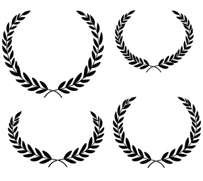 laurel, wreath, award, silhouette, victory, honor, success, achievement, champion, winner, excellence, prestige, glory, triumph, emblem, symbol, badge, crest, decorative, ceremonial, recognition, acco