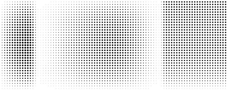 Grunge halftone gradient background. Faded grit noise texture. White and black sand wallpaper. Retro pixelated backdrop. Anime or manga style comic overlay. Vector graphic design textured template