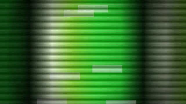 CRT Texture Abstract Green Glitch Scan Lines Background Animation